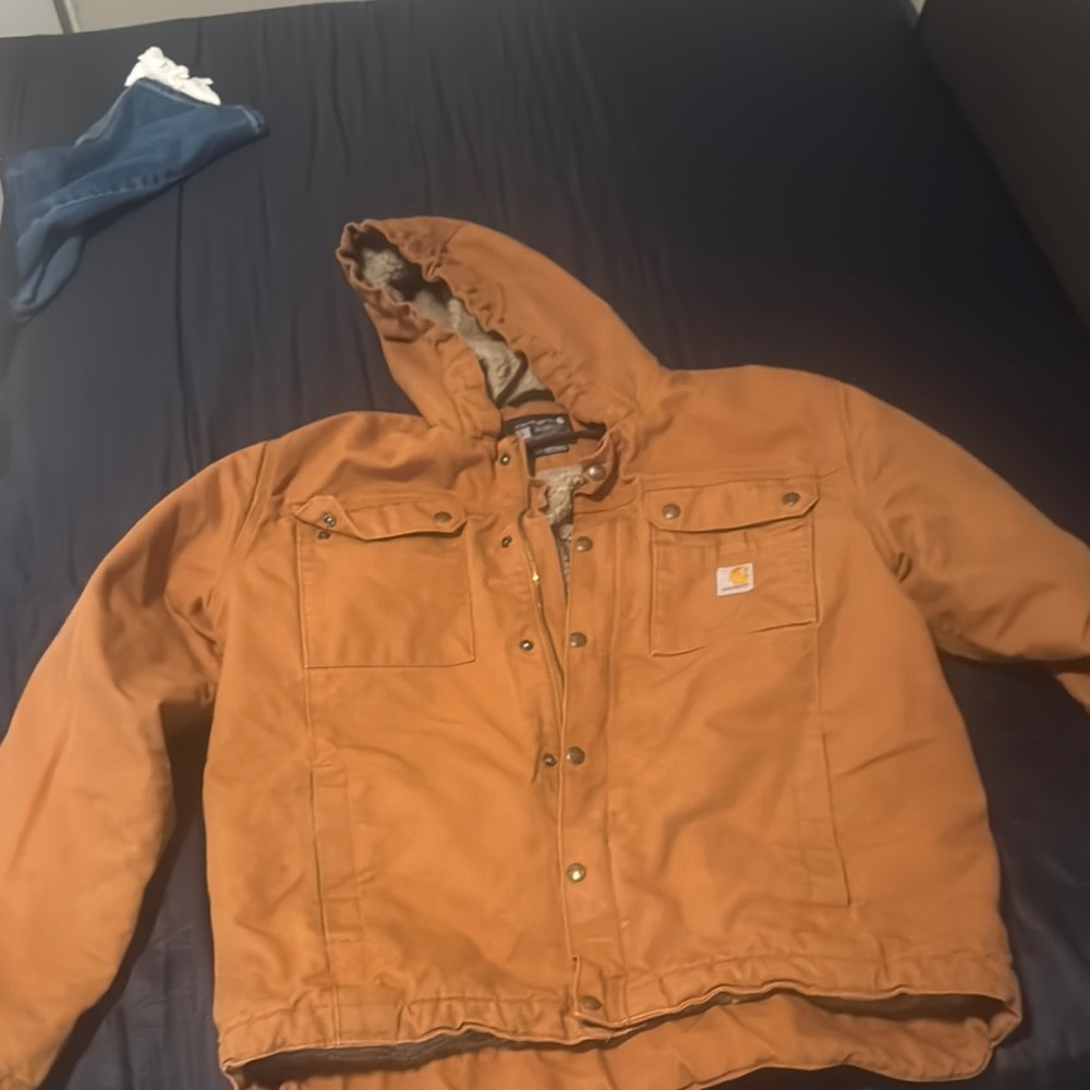 Carhartt Men's Tan Hooded Performance Jacket